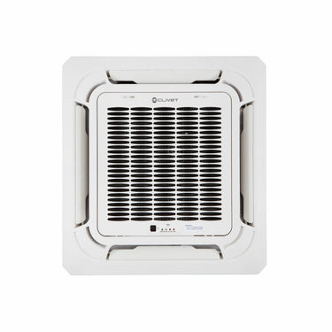 Condizionatore Clivet BOX 2 650x650 cassetta 4 vie dual split 9000+12000 BTU inverter A++  unità esterna 4.1 kW
