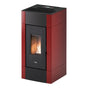 Stufa a pellet CADEL Cristal 9 ad aria 8,5 kW - WiFi ROSSO