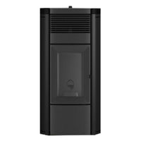 Stufa a pellet MCZ Musa Comfort Air 14 M2 14 kW aria canalizzabile grigio argento