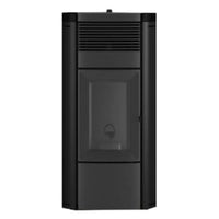 Stufa a pellet MCZ Musa Comfort Air 14 M2 14 kW aria canalizzabile grigio argento MCZ
