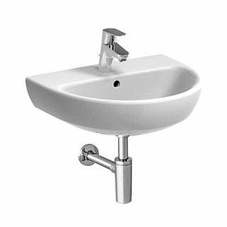 Lavabo 55 Geberit Selnova 55 cm monoforo sospeso bianco lucido