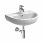Lavabo 55 Geberit Selnova 55 cm monoforo sospeso bianco lucido Geberit