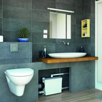 Trituratore WC SFA Sanipack Pro UP - Ad incasso per WC SOSPESO, WC FILO PARETE, LAVABO, BIDET, DOCCIA