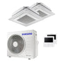 Condizionatore Samsung Cassetta Windfree 4 vie dual split 12000+18000 BTU inverter A++ unità esterna 6,8 kW Samsung