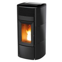 Stufa a pellet MCZ Club Hydromatic 24 M2 24 kW ad acqua nero