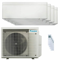 Condizionatore Daikin Stylish Bianco quadri split 12000+12000+12000+12000 BTU inverter A++ wifi unità esterna 7.4 kW Daikin