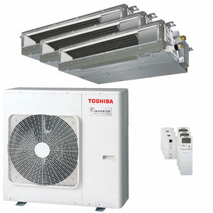 Condizionatore Toshiba Canalizzabile U2 trial split 7000+7000+22000 BTU inverter A+++  unità esterna 7 kW