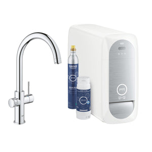 DEPURATORE ACQUA GROHE BLUE HOME Miscelatore lavello cucina + FRIGO e FILTRO