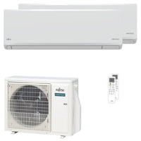 Condizionatore Fujitsu Serie KN WiFi dual split 9000+9000 BTU inverter A+++ wifi unità esterna 5 kW