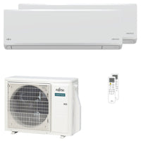 Condizionatore Fujitsu Serie KN WiFi dual split 7000+12000 BTU inverter A+++ wifi unità esterna 5 kW Fujitsu