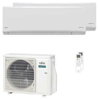 Condizionatore Fujitsu Serie KN WiFi dual split 7000+12000 BTU inverter A+++ wifi unità esterna 5 kW