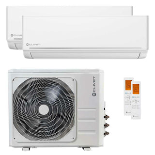 Condizionatore Clivet EZCool dual split 18000+18000 BTU inverter A  unità esterna 12.3 kW