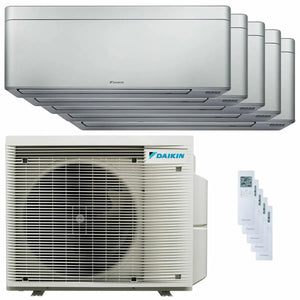 Condizionatore Daikin Stylish Silver penta split 7000+9000+9000+12000+12000 BTU inverter A++ wifi unità esterna 7.8 kW Daikin