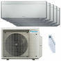 Condizionatore Daikin Stylish Silver penta split 7000+9000+9000+12000+18000 BTU inverter A++ wifi unità esterna 7.8 kW