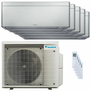 Condizionatore Daikin Stylish Silver penta split 9000+9000+9000+9000+18000 BTU inverter A++ wifi unità esterna 7.8 kW
