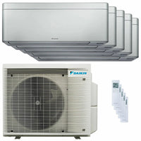 Condizionatore Daikin Stylish Silver penta split 7000+7000+9000+9000+12000 BTU inverter A++ wifi unità esterna 7.8 kW Daikin