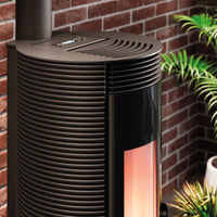 Stufa a pellet Cadel Spin Plus 9 8,5 kW ad aria canalizzata WiFi Ghisa Nero