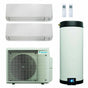 Daikin Multi+ sistema di condizionamento dual split e acqua calda sanitaria - Unità interne Perfera All Seasons 12000+12000 BTU - Serbatoio 120 l Daikin