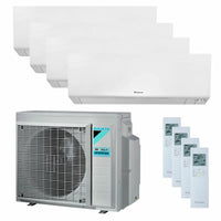 Condizionatore Daikin Perfera Wall quadri split 5000+5000+5000+5000 BTU inverter A+++ wifi unità esterna 6,8 kW Daikin