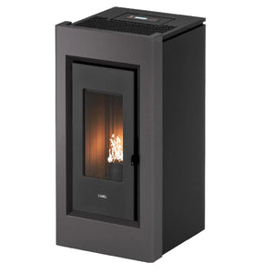 Stufa a pellet CADEL Prince 11 kW titanium ad aria con wi-fi Cadel