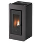 Stufa a pellet CADEL Prince 11 kW titanium ad aria con wi-fi Cadel