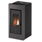 Stufa a pellet CADEL Prince 11 kW titanium ad aria con wi-fi Cadel