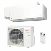 Condizionatore Fujitsu Serie KMCG WiFi dual split 9000+12000 BTU inverter A+++ wifi unità esterna 5 kW
