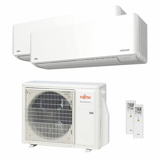 Condizionatore Fujitsu Serie KMCG WiFi dual split 12000+12000 BTU inverter A+++ wifi unità esterna 5 kW Fujitsu