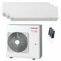 Condizionatore Toshiba SHORAI Edge White trial split 9000+12000+16000 BTU inverter A+++ wifi unità esterna 7 kW