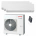 Condizionatore Toshiba SHORAI Edge White trial split 7000+12000+18000 BTU inverter A++ wifi unità esterna 10 kW Toshiba
