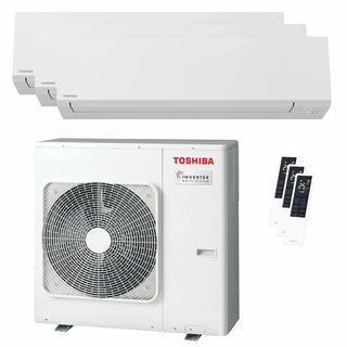 Condizionatore Toshiba SHORAI Edge White trial split 5000+7000+18000 BTU inverter A+++ wifi unità esterna 7 kW Toshiba