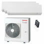 Condizionatore Toshiba SHORAI Edge White trial split 5000+5000+18000 BTU inverter A+++ wifi unità esterna 7 kW Toshiba