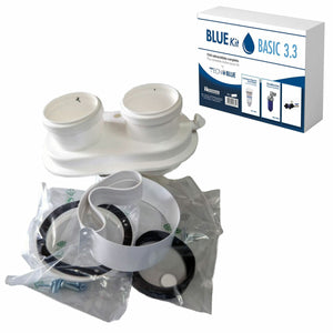 Kit installazione caldaia con scarico fumi sdoppiato universale, defangatore, dosatore di polifosfati e cartuccia neutralizzante Stabile