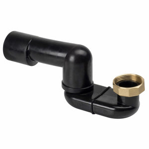 Sifone Valsir A3 in HDPE per scarico vasca con dado in ottone, connessione a saldare