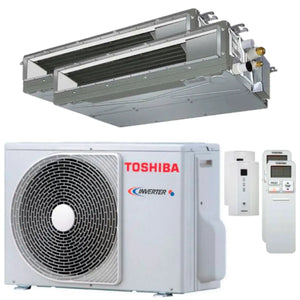 Condizionatore Toshiba Canalizzabile U2 dual split 7000+16000 BTU inverter A++ unità esterna 5,2 kW Toshiba