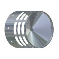 Griglia di scarico fumi caldaia a condensazione diam. 80 mm. inox