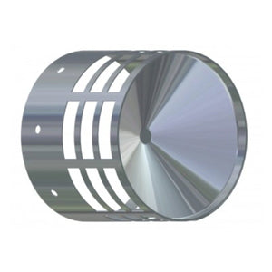 Griglia di scarico fumi caldaia a condensazione diam. 80 mm. inox