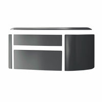 Stufa a pellet Edilkamin Vyda2 H 22 Up 22,8 kW Idro WiFi Grigio scuro