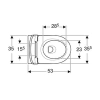 Vaso a pavimento Geberit Selnova Premium - con chiusura ammortizzata Geberit