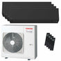 Condizionatore Toshiba SHORAI Edge Black quadri split 12000+12000+12000+12000 BTU inverter A++ wifi unità esterna 8 kW