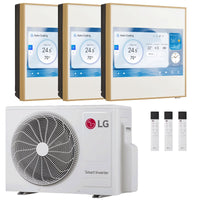 Condizionatore LG ARTCOOL Gallery LCD trial split 9000+9000+9000 BTU inverter A+++ wifi unità esterna 6.2 kW