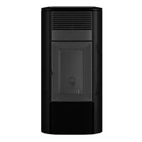 Stufa a pellet MCZ Club Hydromatic 24 M2 24 kW ad acqua nero