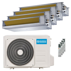 Condizionatore Olimpia Splendid Nexya S6 E Duct quadri split 9000+9000+9000+9000 BTU inverter A+  unità esterna 8.2 kW