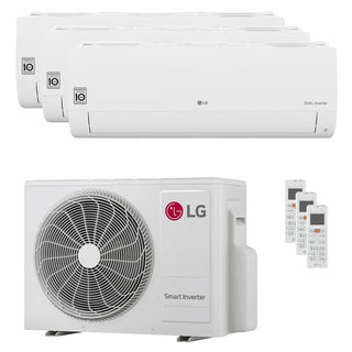 Condizionatore LG DUALCOOL Libero Smart trial split 7000+12000+12000 BTU inverter A+++ wifi unità esterna 6.15 kW LG