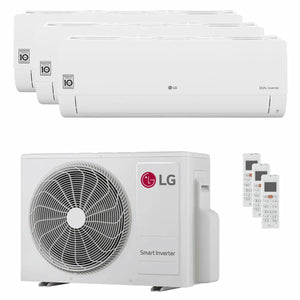 Condizionatore LG DUALCOOL Libero Smart trial split 7000+7000+7000 BTU inverter A+++ wifi unità esterna 6.15 kW LG