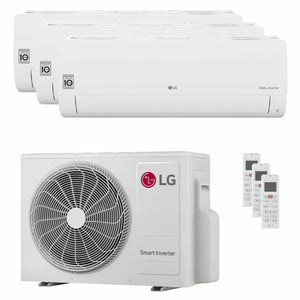 Condizionatore LG DUALCOOL Libero Smart trial split 9000+12000+12000 BTU inverter A+++ wifi unità esterna 6.15 kW
