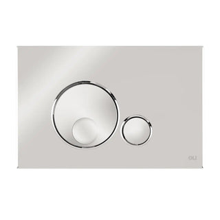 Placca doppio tasto OLI GLOBE Cromo Lucido OLI