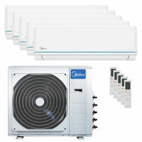 Condizionatore Midea Evolution penta split 9000+9000+12000+12000+12000 BTU inverter A++  unità esterna 12.3 kW