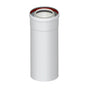 Elemento dritto coassiale universale m/f ø 60/100 250 mm per scarico fumi caldaia a condensazione