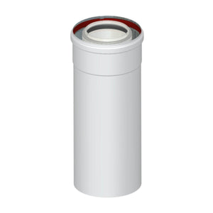 Elemento dritto coassiale universale m/f ø 60/100 250 mm per scarico fumi caldaia a condensazione Stabile